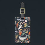 Personalised | Marine Life Luggage Tag<br><div class="desc">Vector marine life pattern that can be personalised with an initial. Design by Shelby Allison.</div>