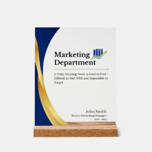 Personalised Marketing Department Acrylic Sign