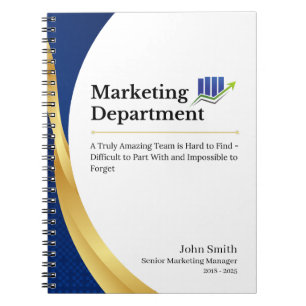 Personalised Marketing Department Notebook