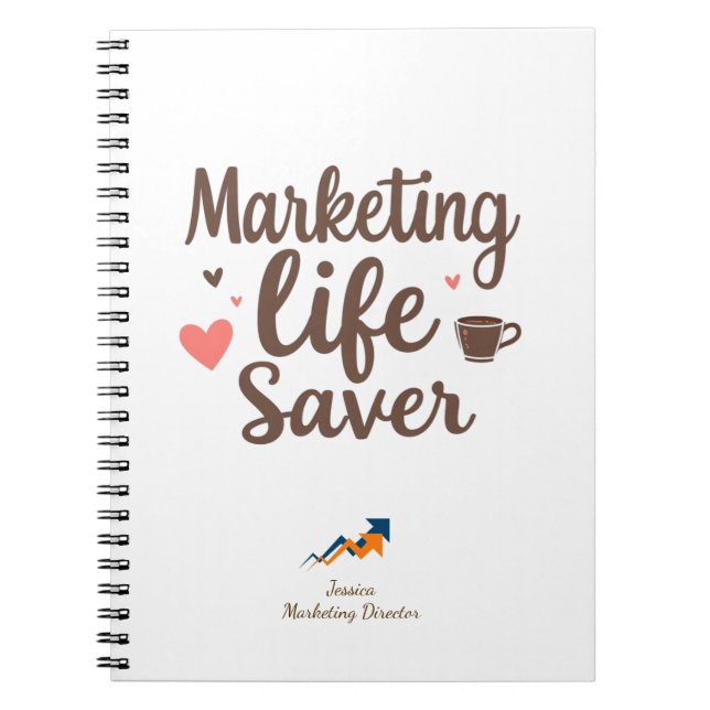 Personalised Marketing Life Saver Notebook (Front)