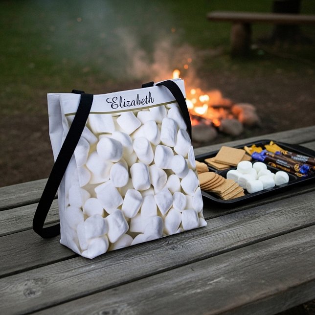 Personalised Marshmallows Tote Bag (Creator Uploaded)