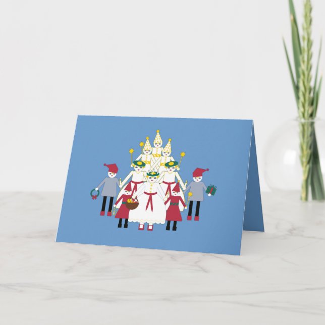 Personalised Martzkin St. Lucia Day Greeting Card (Front)