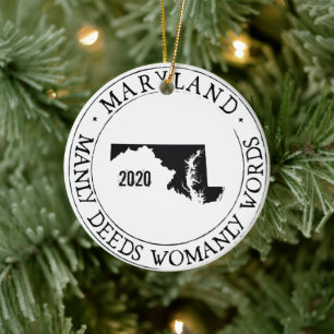 Personalised Maryland Ornament