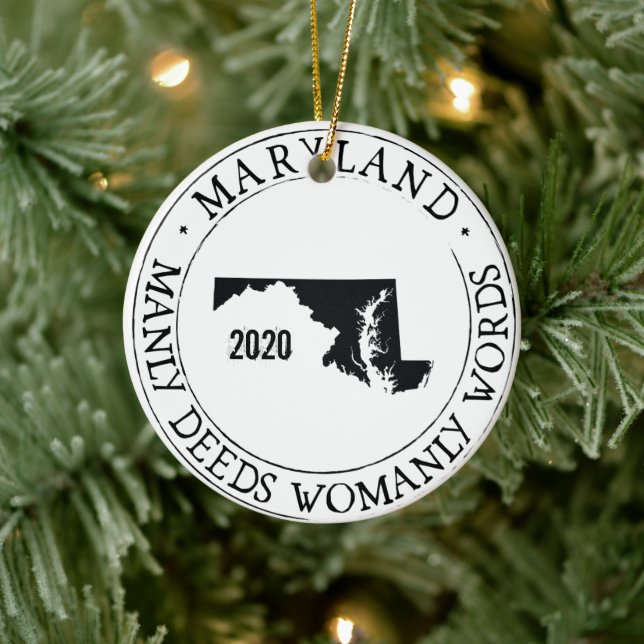 Personalised Maryland Ornament (Tree)
