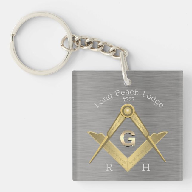 Personalised Masonic Keychain (Front)