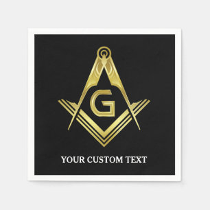 Personalised Masonic Napkins & Party Decorations