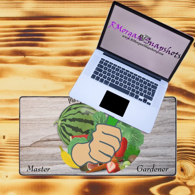 Personalised Master Gardener Green Thumb Gardening Desk Mat (Creator Uploaded)