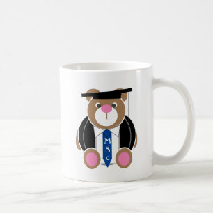Personalised Master of science cute teddy bear Coffee Mug