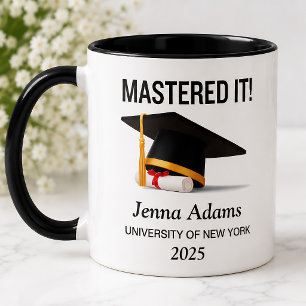 Personalised Mastered It High School Graduation Mug