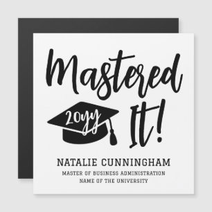 Personalised Masters Degree Graduation Mastered It
