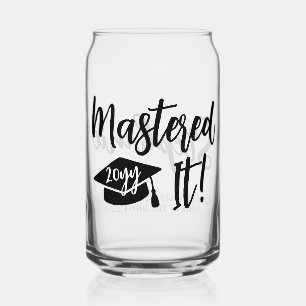 Personalised Masters Degree Graduation Mastered It Can Glass