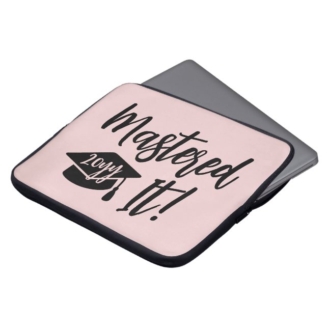Personalised Masters Degree Graduation Mastered It Laptop Sleeve (Front Top)