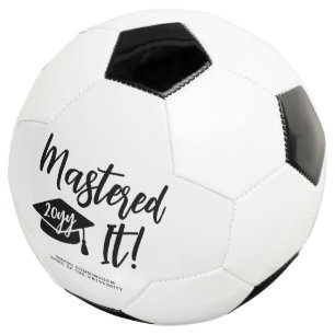 Personalised Masters Degree Graduation Mastered It Soccer Ball