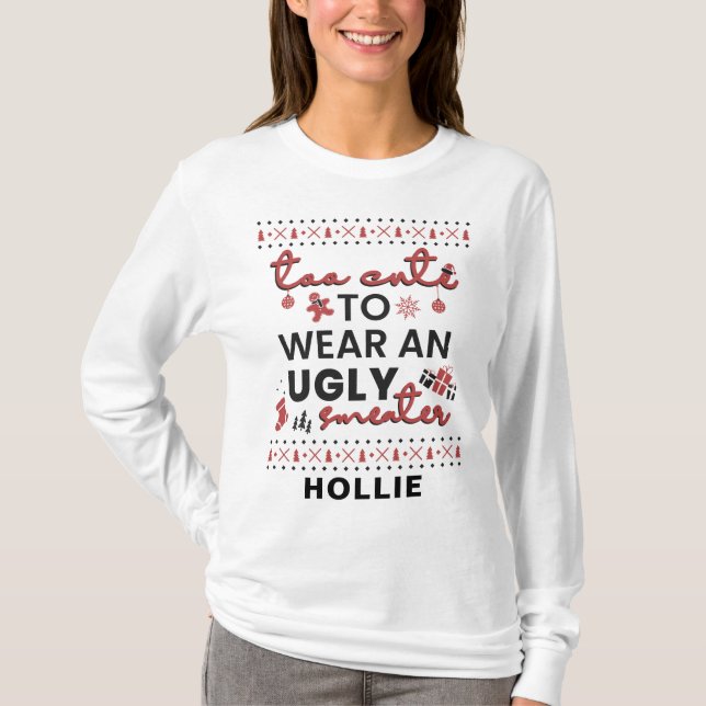 Personalised Matching Family Christmas Holidays T-Shirt (Front)