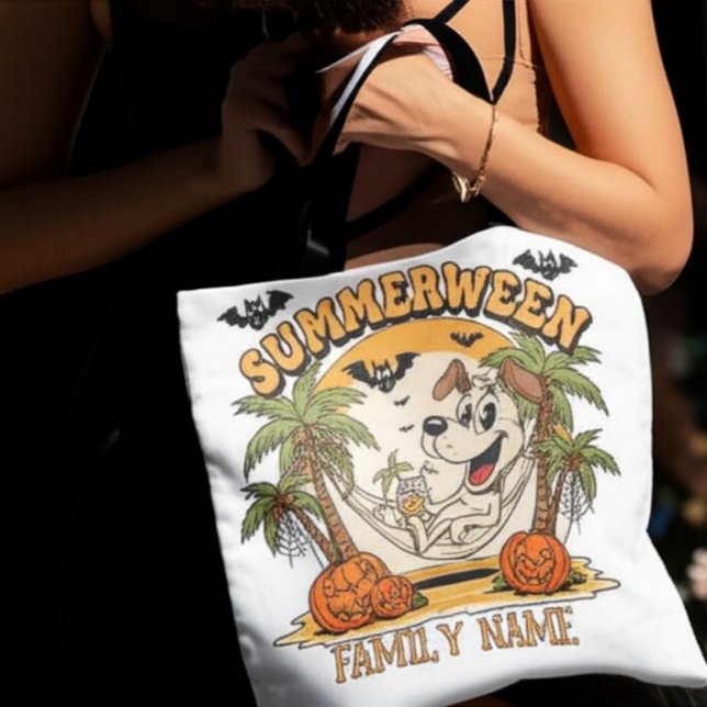 Personalised Matching Family Name Summerween  Tote Bag (Creator Uploaded)