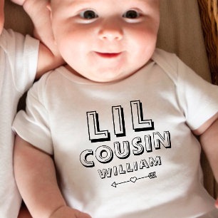Personalised Matching Little Cousin Baby Bodysuit