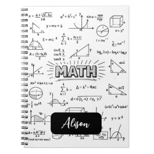 Personalised Math Notebook Design Classic for kids