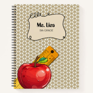Personalised Math Teacher Apple Notebook