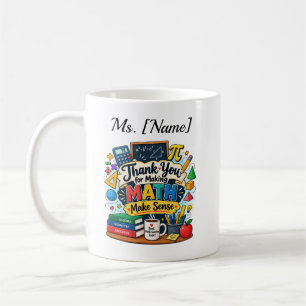 Personalised Math Teacher Coffee Mug Best Math T