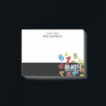 Personalised Math The Only Subject Fun Modern Post-it Notes<br><div class="desc">Modern trendy math inspired design for all lovers of math,  including teachers,  accountants,  scientists and students to name a few! Personalise with your name making it perfect for the classroom and office. Designed by Thisisnotme©</div>