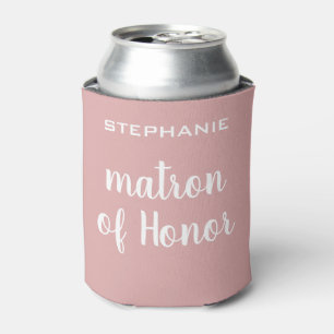 Personalised Matron Of Honour Bridal Party Can Cooler