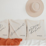 Personalised Matron of Honour Cute Script Tote Bag<br><div class="desc">We are always adding new designs daily!</div>