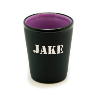 Personalised Matte Black/Colour Shot Glass #12