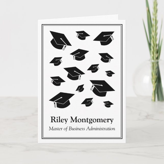Personalised MBA Graduation Card (Front)