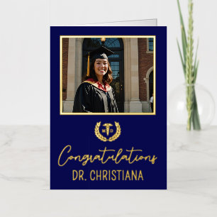 Personalised MD Doctor of Medicine Graduation Foil Greeting Card