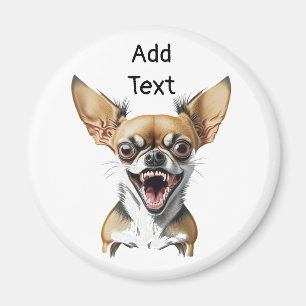 Personalised Mean Chihuahua Funny Dogs Magnet