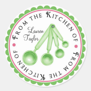 Personalised  Measuring Spoon Kitchen Stickers