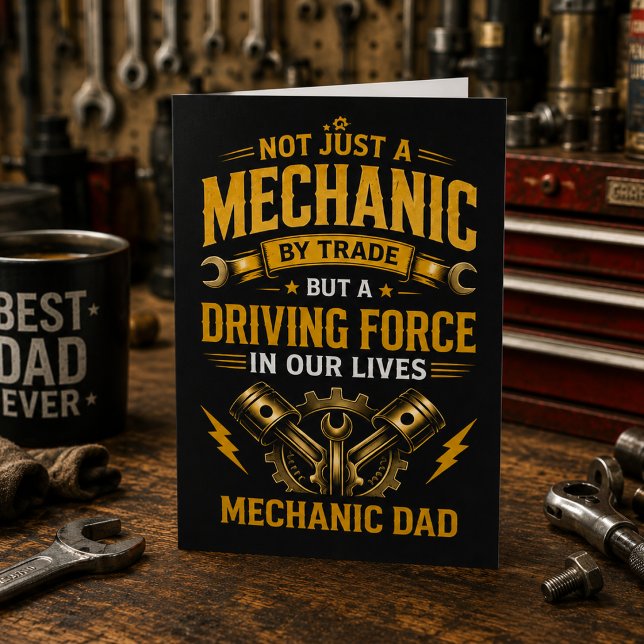 Personalised Mechanic Dad Father’s Day Card (Creator Uploaded)