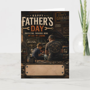 Personalised Mechanic Father's Day Card