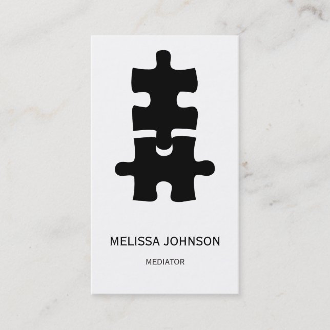 Personalised Mediator Business Cart Business Card (Front)