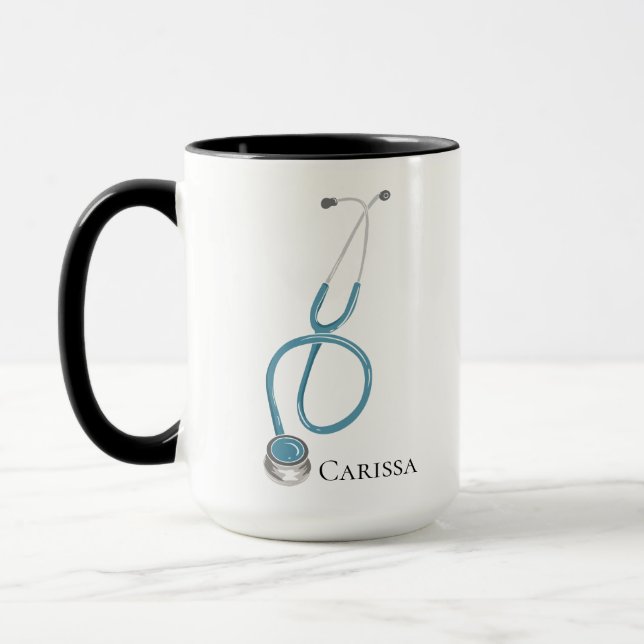 Personalised Medical Assistant Stethoscope Name Mug (Left)