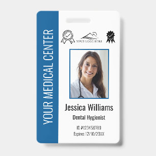 Personalised Medical Certified Employee Blue ID Badge
