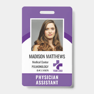 Personalised Medical Employee Logo & Photo ID Badge