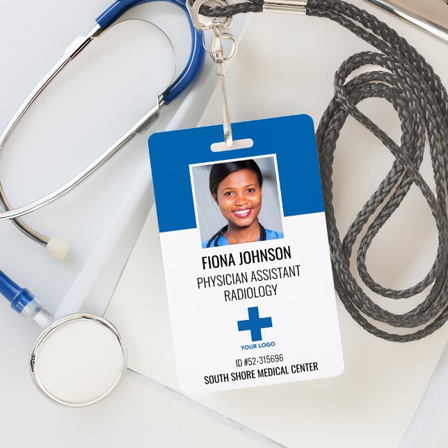 Personalised Medical Employee Logo Photo ID Badge (Personalized Medical Employee Logo Photo ID Badge)