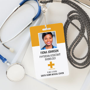 Personalised Medical Employee Logo Photo ID Badge
