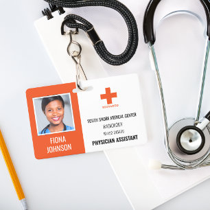 Personalised Medical Employee Logo Photo ID Badge