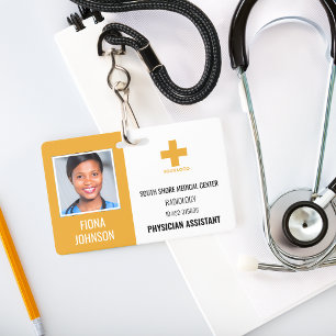 Personalised Medical Employee Logo Photo ID Badge