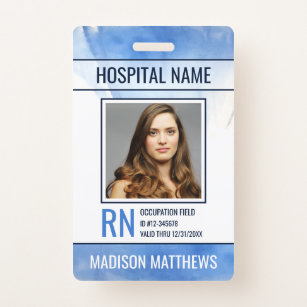 Personalised Medical Employee Photo ID Badge