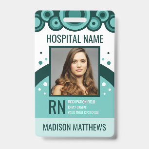 Personalised Medical Employee Photo ID Badge
