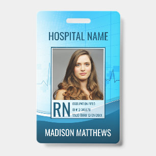Personalised Medical Employee Photo ID Badge
