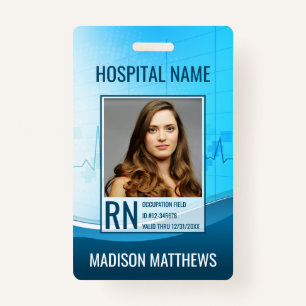 Personalised Medical Employee Photo ID Badge