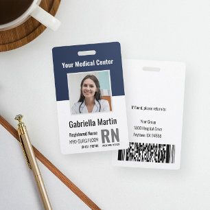 Personalised Medical Employee Photo ID Badge