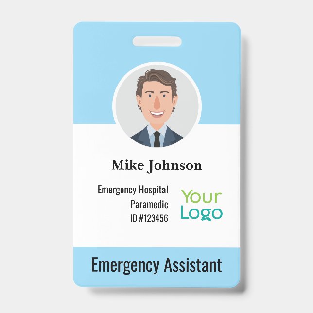 Personalised Medical Employee Photo ID Badge (Front)
