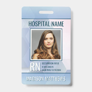 Personalised Medical Employee Photo ID Badge