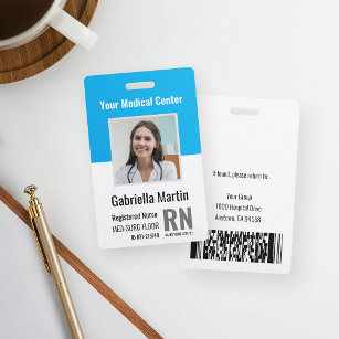 Personalised Medical Employee Photo ID ID Badge