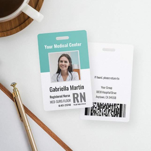 Personalised Medical Employee Photo ID ID Badge (Creator Uploaded)